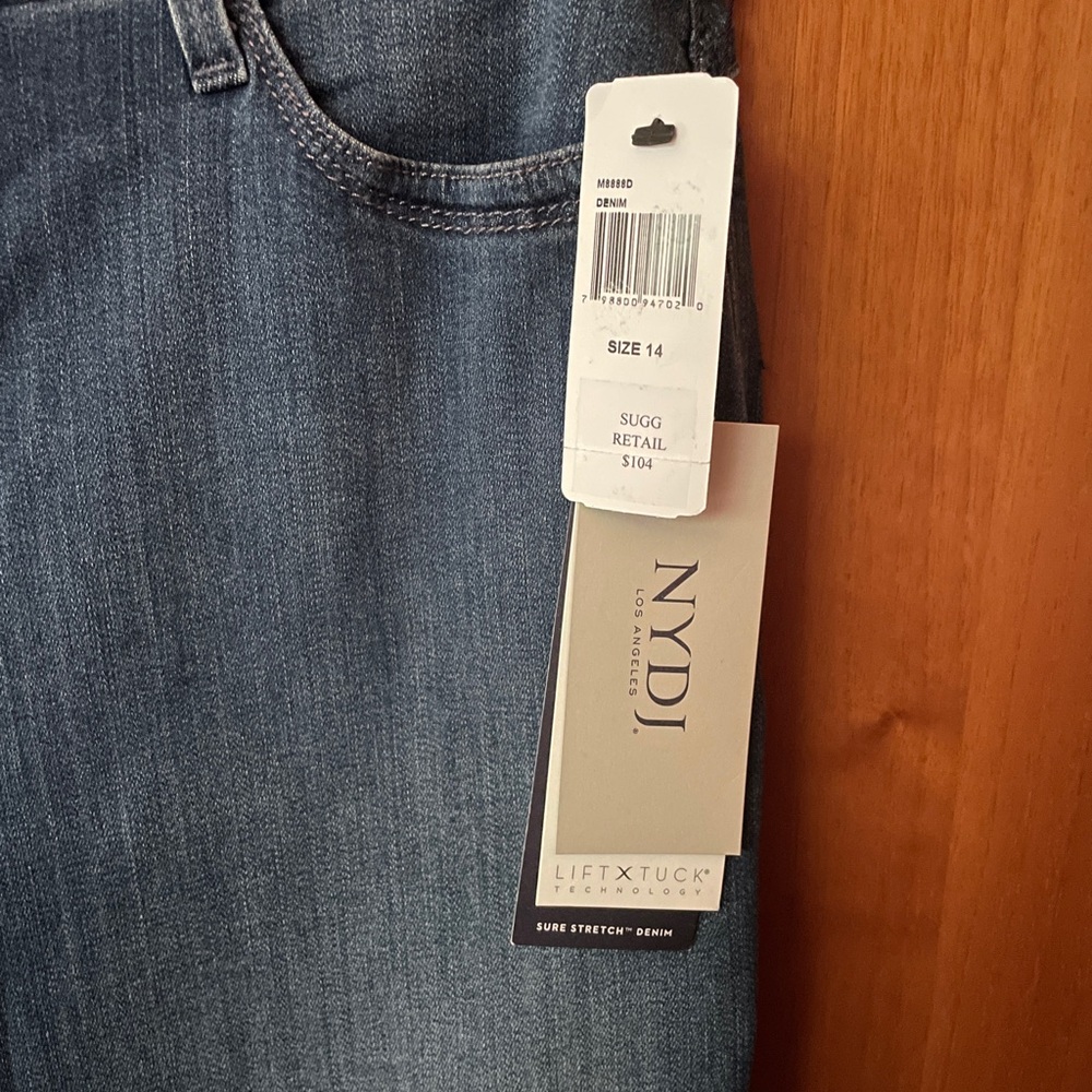 NWT NYDJ Lift Tuck Technology Sure Stretch Denim Skinny Legging Size 14 - Picture 3 of 7